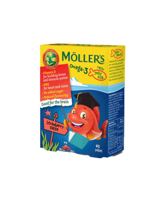 Möller's jelly fish omega 3 strawberry