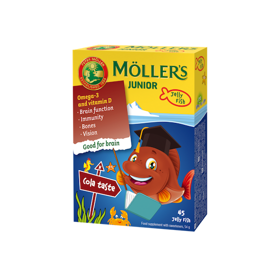 Mollers Junior ar kolas garšu